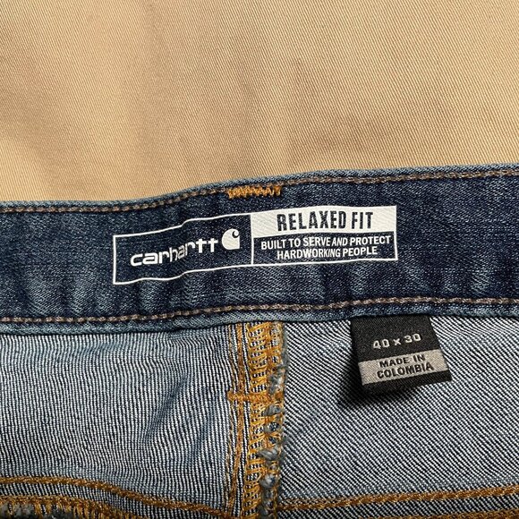 Carhartt Force Relaxed Fit Low Rise 5-Pocket Jean - 40x30 - Relaxed Fit - Picture 4 of 7